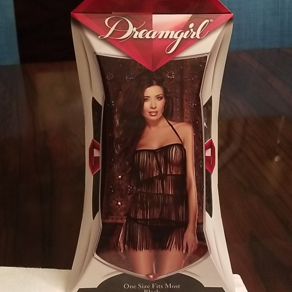 Halter fringe chemise (new in box, never opened)